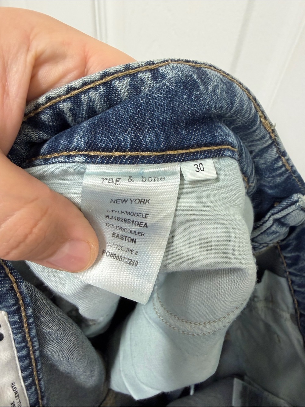 NWT Rag & Bone Lori Wide Leg Jeans Easton 100% Cotton Size 30 - Picture 10 of 15